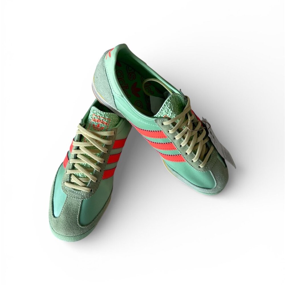 ADIDAS SL 72 OG Mint Green Coral 70s Retro Sneakers Size 6.5 New Normcore - Picture 3 of 7